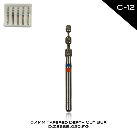 0.4mm Tapered Depth Cut Bur - C-12 - Incidental