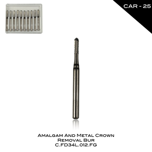 Amalgam and Metal Crown Removal Bur - CAR-25 - Incidental