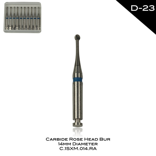 Carbide Rose Head Bur 14mm Diameter - D-23 - Incidental