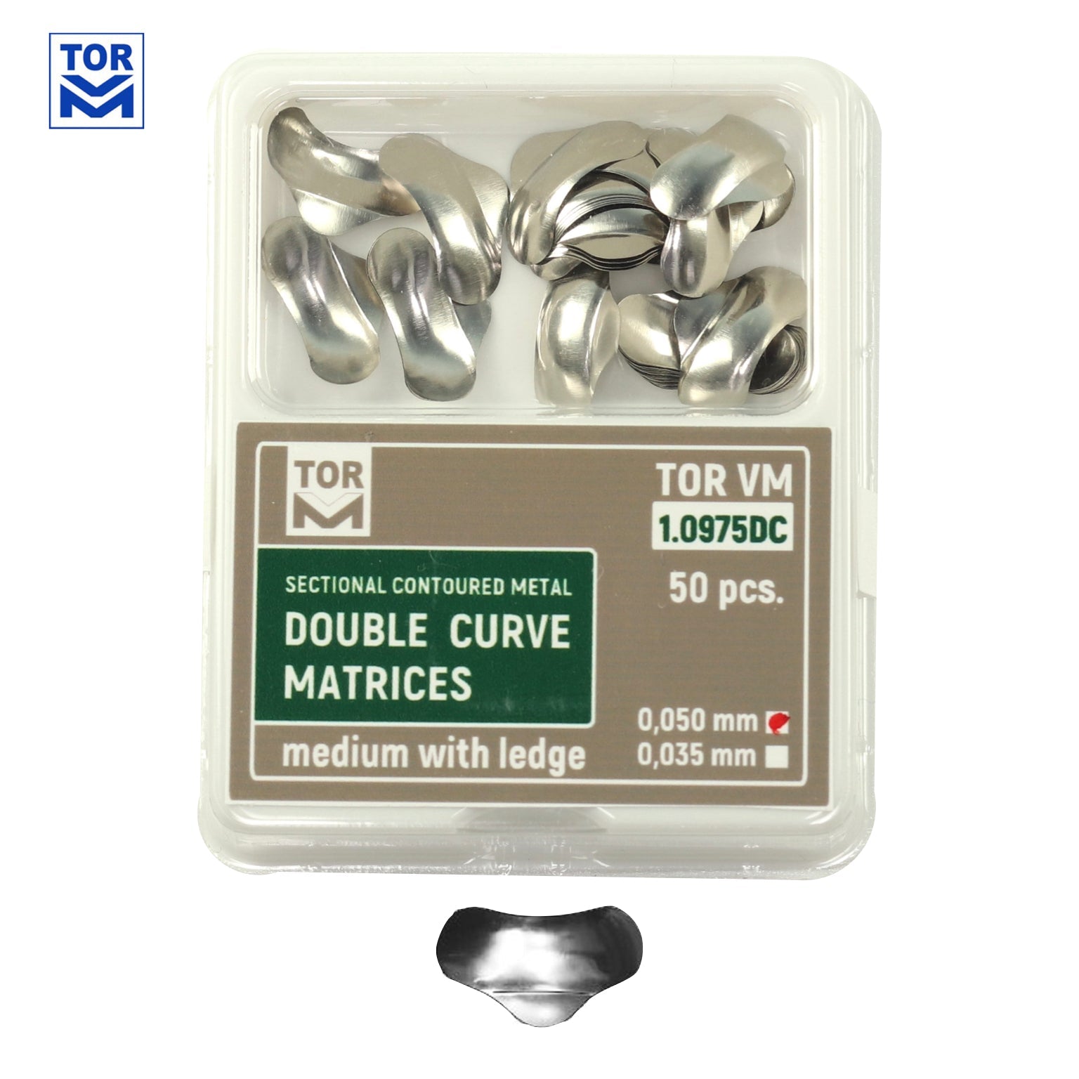 Double Curve Sectional Matrix Bands - Refills (50 pcs) - Incidental