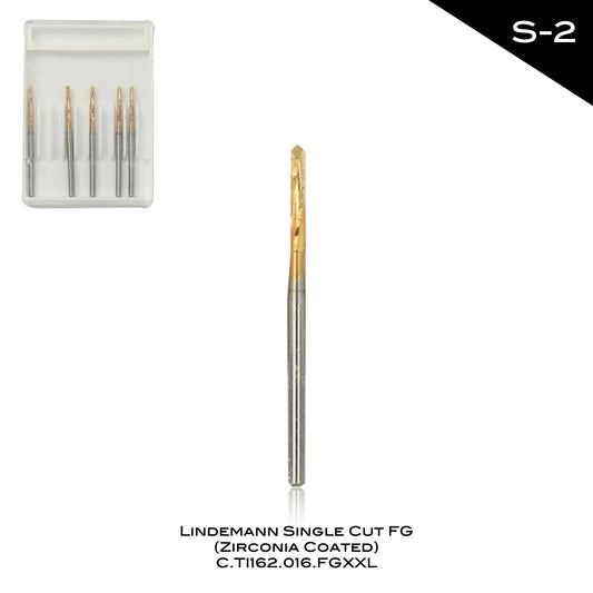 Lindemann Single Cut FG (Zirconia Coated) - S - 2 - Incidental