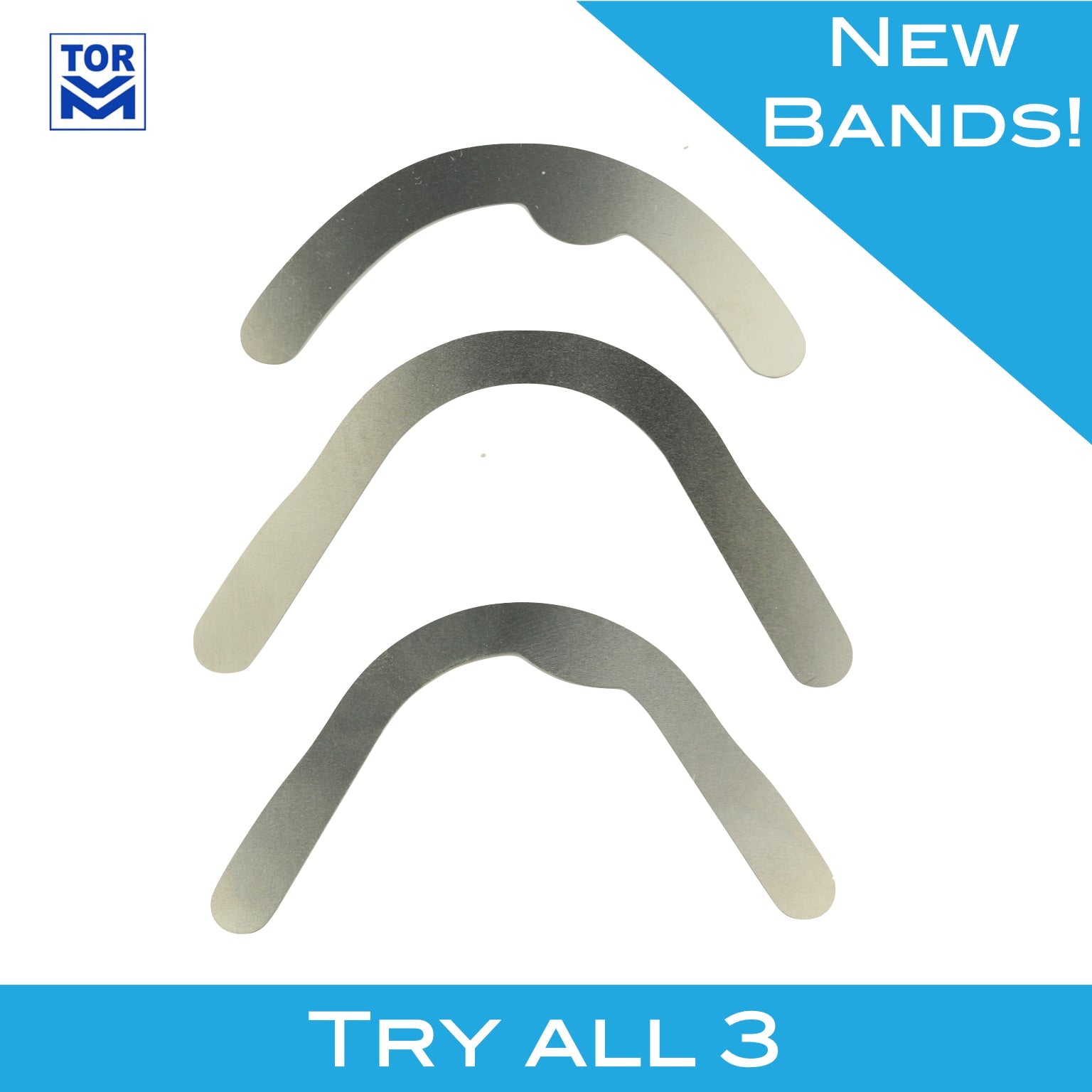 New Bands! Mixed pack DME 2, DME 3 and Standard U - Band with ledge (36 pcs) - Incidental