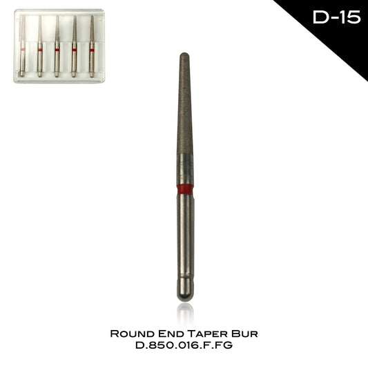Round End Taper Bur - D-15 - Incidental
