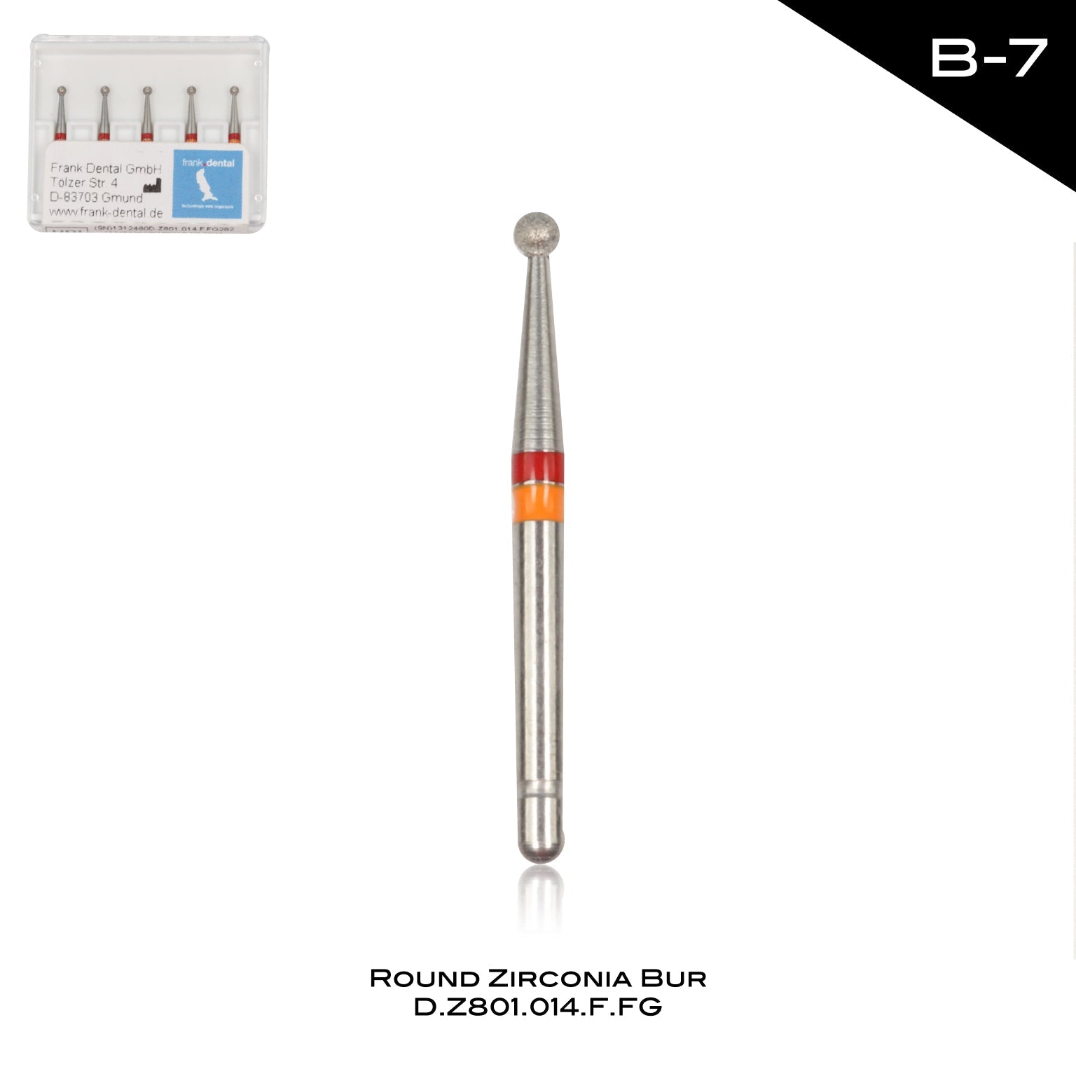 Round Zirconia Access/ Polishing Bur - B - 7 - Incidental