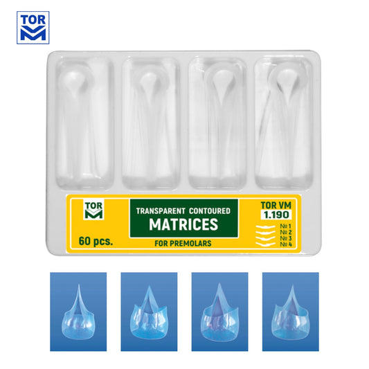 Transparent Contoured Matrix (Premolar Kit)- 60 pcs - Incidental
